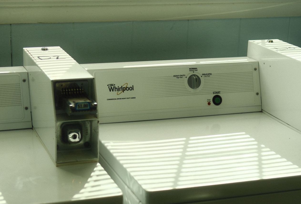 Coin-operated laundry machine